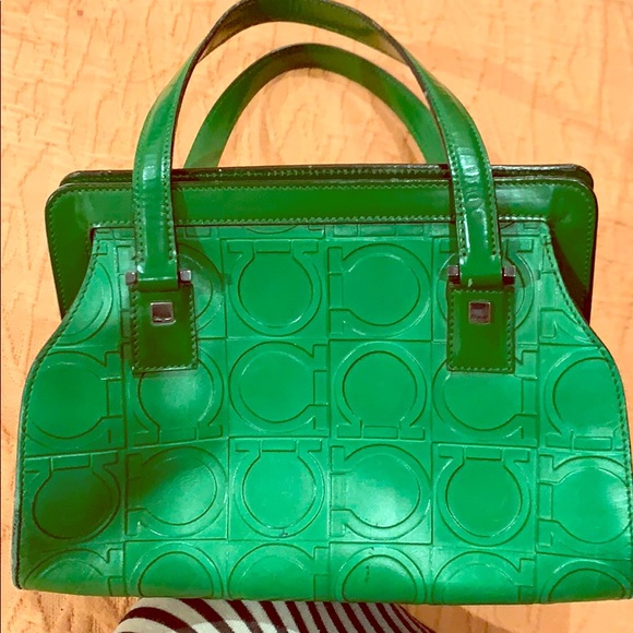 Salvatore Ferragamo green handbag - Picture 1 of 2